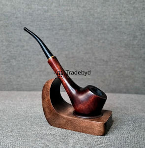Pipa de Tabaco de Madera Lacada Ecológica Hecha a Mano, Pipa de Fumar Moderna de Madera Natural, Regalo para Coleccionistas, Artesanía Premium - Product Image 2