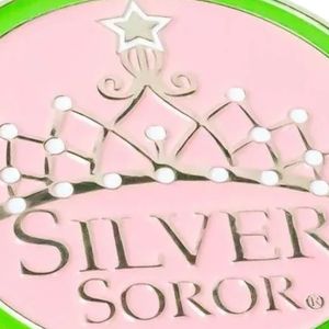 <b>Silver</b> Soror Crown Keychain Pink Green Accent Women Metal <b>Key</b> <b>Ring</b> Decorative Bag Charm Elegant <b>Key</b> Holder Fashion Gift - Product Image 4