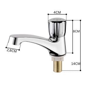 Wholesale <b>Basin</b> Faucet ABS Chrome Knob Handle Brass Thread Bathroom Washroom <b>Single</b> Cold <b>Tap</b> Lavabo Faucet KSLA-15XiT3 KSN VN - Product Image 2