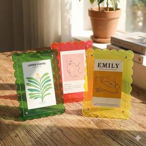 Cadre photo en miroir acrylique pour mariage, cadeau et décoration d'événements - Product Image 1