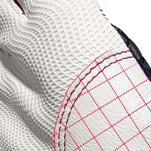 Gants de frappe de baseball en cuir pour gaucher, en tissu extensible, couleurs et marquage personnalisables, avec fermeture auto-agrippante - Product Image 6