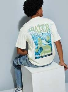 T-shirt pour homme UrbanFlex tendance, décontracté, en coton, imprimé graphique, pour tous les jours - Product Image 3