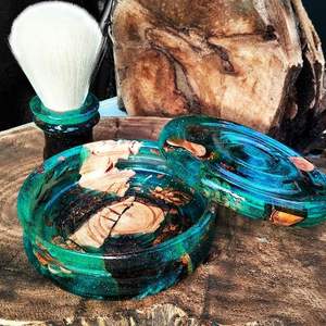 Cendrier de table en bois et résine de qualité supérieure, accessoire de fumeur - Product Image 5