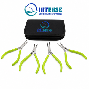 Juego de Pinzas para Joyería al por Mayor, Pinzas de Precisión de Acero Inoxidable para Manualidades con Agarre Cómodo y Estuche de Transporte - Product Image 1