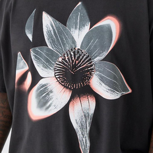 T-shirt pour homme en coton rayé, écologique, à col rond, imprimé en sérigraphie, manches courtes, léger, doux, de qualité supérieure - Product Image 5