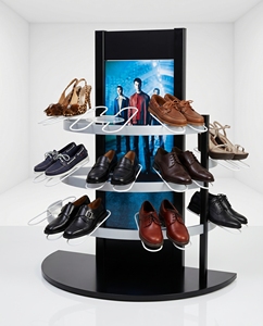 Versatile Modern Acrylic for Shoe Display <b>Stand</b> Easy Assembly-Customizable Size/Color for Retail Stores Showcasing Footwear - Product Image 6
