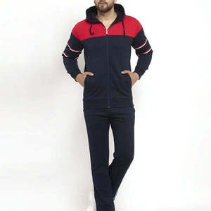 Survêtements décontractés respirants et confortables pour hommes, ensemble deux pièces zippé, en gros, en promotion - Product Image 1