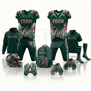 ชุดยูนิฟอร์มอเมริกันฟุตบอลสำหรับผู้ชาย ระบายอากาศได้ดี แห้งเร็ว แขนสั้น ชุดกีฬาแบบคอมโบ สำหรับทีมมืออาชีพ - Product Image 1