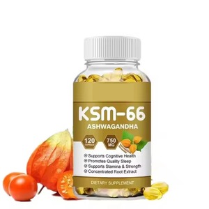 Capsules d'extrait d'Ashwagandha de qualité supérieure, origine Inde, pour le soutien quotidien, le calme mental, la force, l'énergie, l'équilibre et le bien-être - Product Image 1