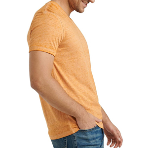 T-shirt professionnel pour homme à col en V, respirant, 100 % coton, design simple et de haute qualité, coupe oversize, uni, pas cher, avec faible MOQ - Product Image 4