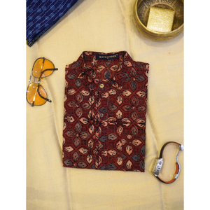 Camisa de Moda Estampada de Algodón para Hombre, Camisa Informal Transpirable de Manga Larga con Estampado para Negocios, Vacaciones y Uso Diario - Product Image 6