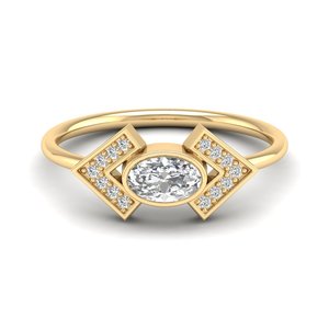 REYES High Quality 14K Solid Gold IGI Certified Lab Grown Diamond Engagement <b>Rings</b> Luxury Anniversary Gifts Jewelry For Women - Product Image 6