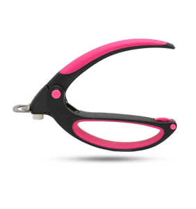 Cortauñas de acrílico de acero inoxidable con mango de silicona flexible para recortar las puntas de las uñas - Product Image 3