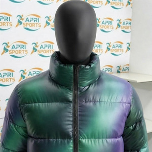 Vestes matelassées personnalisées avec impression de logo pour homme, mode hiver, nouveau design, manteaux d'hiver en duvet pour homme - Product Image 4