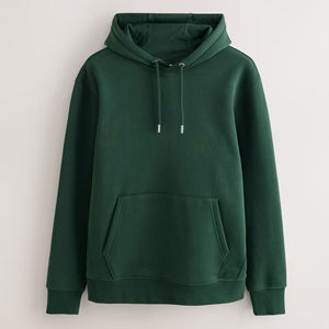 <b>Men's</b> Heather <b>Grey</b> Hooded <b>Sweatshirt</b> Cotton French Terry Pullover with Front Pocket Casual Regular Fit - Product Image 5
