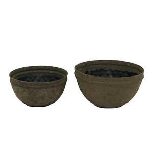 Wholesale Mini Custom Frosted Matte Brown Metal Iron <b>Empty</b> Candle <b>Jars</b> Candle Bowl Home Decor Rustic <b>Jars</b> - Product Image 1