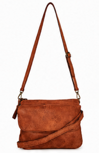 Bolso Bandolera Gravs Hecho a Mano de Cuero Genuino Estilo Bohemio Vintage para Mujer, Moda Primavera, Correa Ajustable, Cierre de Cremallera - Product Image 2