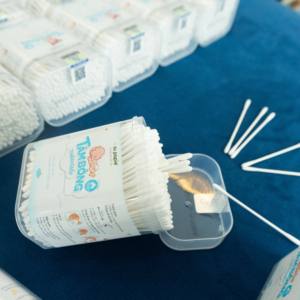 OEM/ODM แบรนด์ Dr. Papie สำลีก้านสำหรับทำความสะอาดหูและจมูกเด็กแรกเกิด ด้ามจับนุ่ม ปลอดภัยสำหรับเด็กเล็ก อุปกรณ์สำหรับเด็ก - Product Image 6