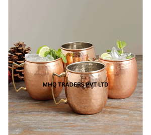 Hot Selling Moscow Mule <b>Plain</b> Copper Metal Mug with Handle Economically Priced for Back to School Part Home Decoration - Product Image 6