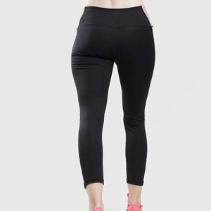 Leggings de color sólido con MOQ bajo para mujer, leggings de alta calidad para fitness. - Product Image 5