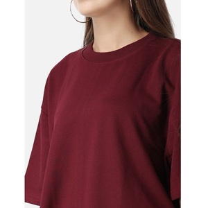 2025 été Style femmes T-Shirt confortable décontracté court col rond grande taille respirant-qualité fournisseur bangladais pour les jeunes - Product Image 4