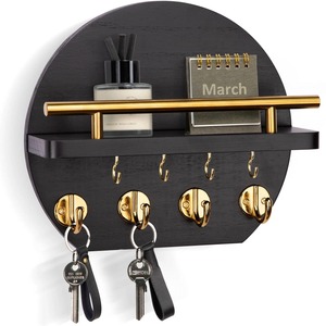 Luxury Black <b>Key</b> Holder <b>Hook</b> With Storage <b>For</b> Perfume And Fragrance Bottle Display Storage And Mail And Letter Storage - Product Image 1