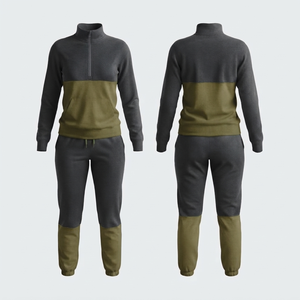 Nueva Llegada: Conjunto Deportivo de Mujer de Alta Calidad con Cierre de Cremallera, Servicio OEM, Secado Rápido, Transpirable, Colores Sólidos, con Bolsillos Laterales - Product Image 4