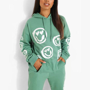 Service OEM/ODM – Survêtement décontracté sur mesure pour femme, 100 % coton, vêtements de sport, survêtements amples - Product Image 4