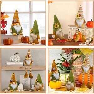 Decorazioni Autunnali per Casa: Set di Ornamenti per Vassoio a Più Livelli con Peluche e Giocattoli in Stile Autunnale per Uso Domestico - Product Image 2