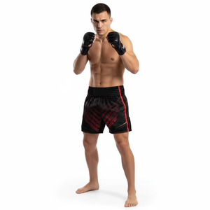 Pantalones Cortos Deportivos Negros para Hombre VINEVIA, Sublimados, Corte Regular, Transpirables - Product Image 3