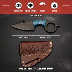 Couteau à poisson forgé à la main, lame en acier à haute teneur en carbone avec revêtement en poudre - Product Image 5