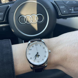 Montre automatique mécanique pour homme 42 mm de la marque TW CN Factory, cadeau surprise, montre de créateur tendance avec bracelet en cuir pour homme. - Product Image 3