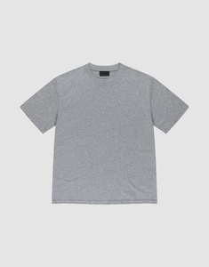 เสื้อยืดโอเวอร์ไซส์ผู้ชาย ผ้าคอตตอน 100% หนานุ่ม ทรงหลวม ไหล่ตก แขนสั้น คอกลม สีเทา เรียบง่าย สไตล์สตรีทแวร์ ใส่สบาย ระบายอากาศได้ดี - Product Image 4