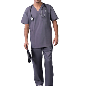 Top Summer Men Clinic Set Men <b>Scrubs</b> Uniforms Medical Nursing Hospital <b>Scrub</b> Sets Anti Wrinkle Tops <b>Jogger</b> <b>Scrub</b> Pants by pentax - Product Image 1