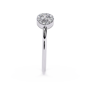 Joyería Clásica de Platino con Diamantes, Corte Brillante Redondo, Diamantes Naturales Color D, Unisex, Uso Diario - Product Image 4