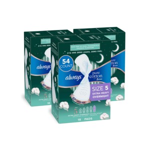 Toallas Sanitarias Nocturnas Extra Grandes Ultra Finas Pure Quality Always - 112 Unidades al Mejor Precio al por Mayor - Product Image 4