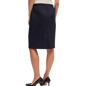 Wholesale Women's Casual Pencil <b>Skirt</b> High Waist <b>Midi</b> Slim Fit Satin Woven Fabric OEM ODM Custom Asymmetrical Hem - Product Image 3