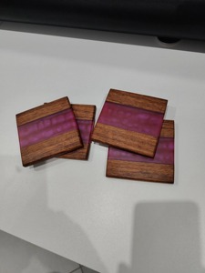 Posavasos de Madera y Resina Hechos a Mano, Diseño Clásico, Ligeros y Aislantes, con Opciones Personalizadas para el Hogar y la Cocina - Product Image 5
