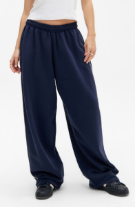 Pantalon de survêtement large pour femmes grandes tailles, 100 % coton, coupe ample, couleur unie, taille élastique, longueur intégrale avec poches - Product Image 4