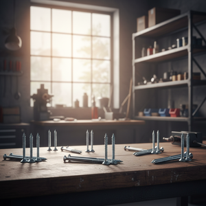 Tornillo para Madera con Punta Cónica de Acero al Carbono Marca PDC, Rosca Gruesa/Parcial, Punta Afilada, Acabado en Óxido Negro, Métrico/Pulgadas, Grado 4 - Product Image 1