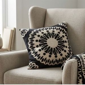 Top Quality Bohemian Geometric <b>Throw</b> <b>Pillow</b> Cover Square Black and Cream Screen Printed Washable Decorative Cushion For Sale - Product Image 3