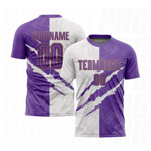 Camiseta de Fútbol Sublimada Personalizada, Impresión por Transferencia de Calor en Poliéster, Secado Rápido, Servicios OEM, Camisetas de Equipo, Diseño Graffiti - Product Image 6