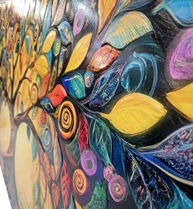 Panel Decorativo de Pared con Relieve Metálico e Impresión UV, Decoración 3D para Sala de Estar, Arte Mural, Tamaño y Forma Personalizables - Product Image 2