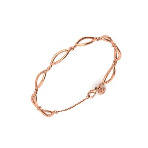 Bracelet à breloques en argent Sterling 925 plaqué or pour femmes, chaîne délicate réglable, bijoux de poignet, cadeau - Product Image 1