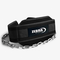 Cinturón de Entrenamiento de Alta Resistencia para Levantamiento de Pesas con Cadena, Neopreno, Gimnasio, Fitness, Ejercicios de Dominadas, Doble Soporte