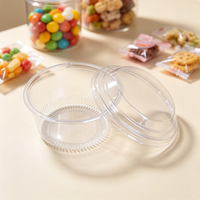 Boîte en PET transparente de qualité alimentaire, emballage thermoformé pour desserts avec couvercle en dôme, fabricant pour gâteaux, bonbons, en vrac