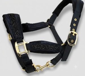 Cabestro para Caballo de Cuerda PP con Acolchado de Forro Polar, Ajuste Cómodo, Herrajes Dorados, Detalles Brillantes, Color Personalizable - Product Image 2