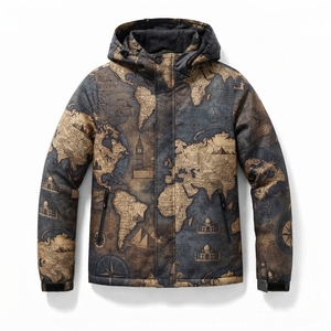 Chaquetas de Senderismo y Safari para Exteriores, Chaqueta con Capucha de Tejido Softshell, Talla Grande, Impermeable, Cortavientos, Chaquetas para Hombre - Product Image 1