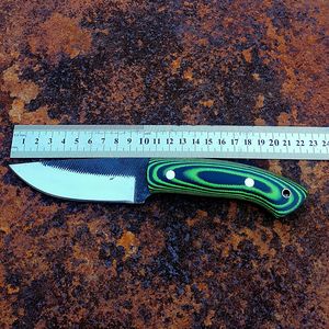 Couteau utilitaire à lame fixe personnalisé pour la chasse, le camping et le bushcraft, manche en Micarta pleine longueur, fournisseur OEM ODM en gros - Product Image 3