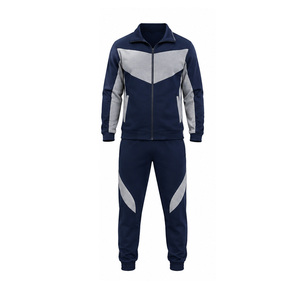 Mens Sports Tracksuit Wholesale Custom Athletic Gym Training Running Set Zip Jacket Jogger <b>Pants</b> OEM ODM Supplier Factory Custom - Product Image 1